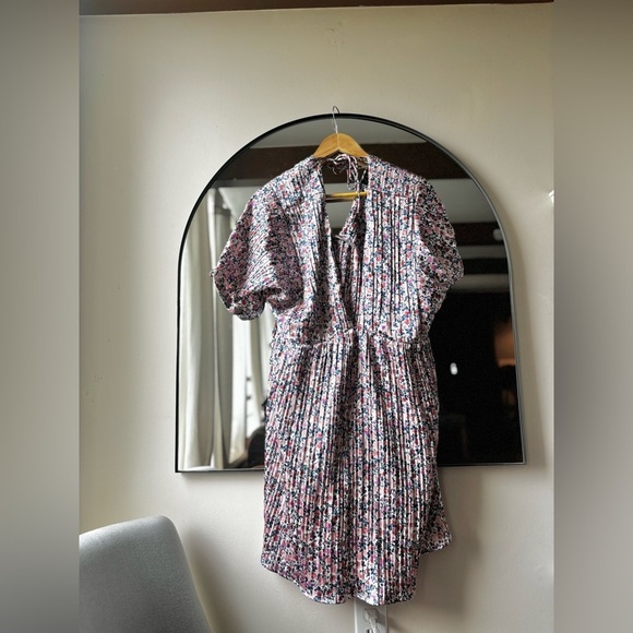 LULUS | BNWT pink floral print satin dress | size xl - Picture 5 of 5